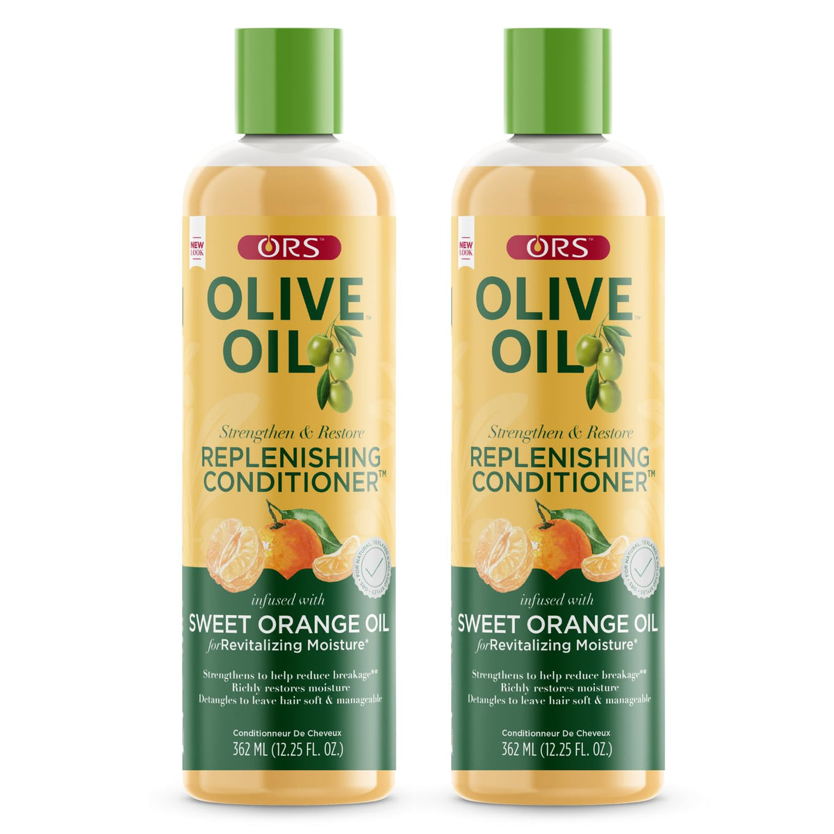 ORS Olive Oil Strengthen Nourish conditioner bottle for deep moisture and shine