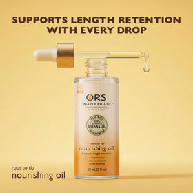 Close-up of Batana Oil ProLength blend label on ORS bottle
