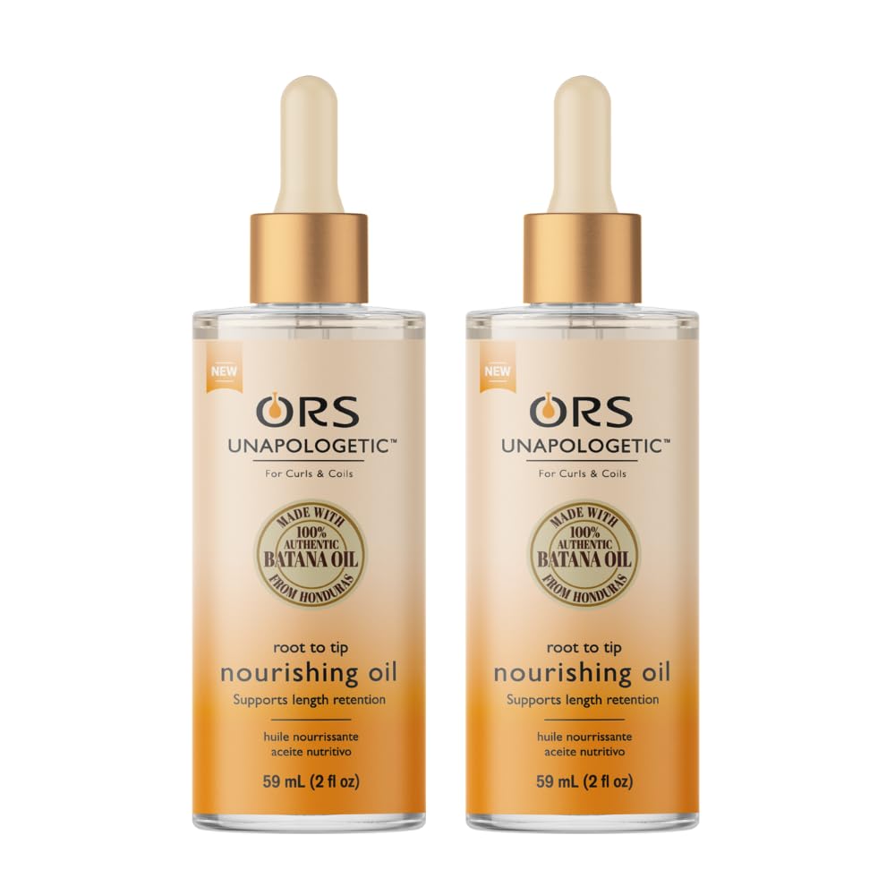 ORS Unapologetic Oil bottle pour for quick curl nourishment