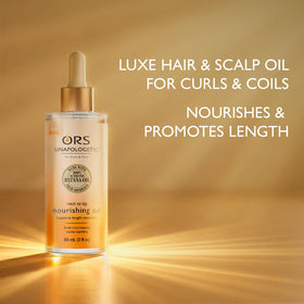 Soft shine on textured hair after ORS oil application