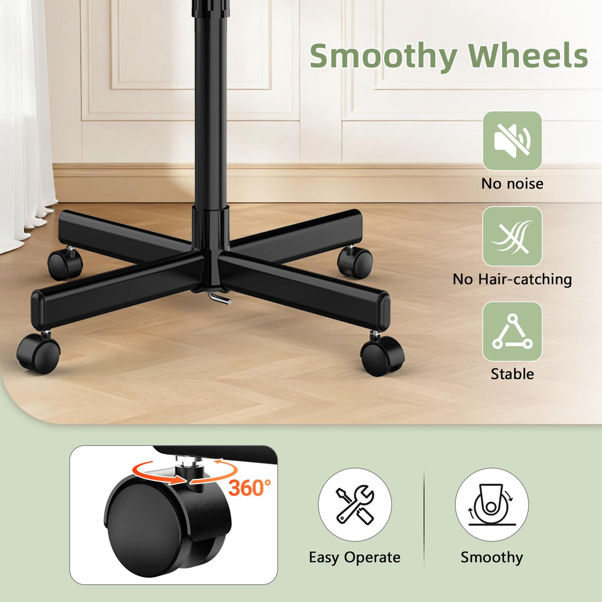 ORSUCCDE premium aluminum tray surface; corrosion-resistant and easy to clean.