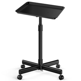 ORSUCCDE salon tray on wheels, 36-inch pink, ideal for mobile clinic and spa setups.