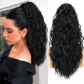 ORSUNCER 18in curly ponyclip for secure daily wear and easy styling.