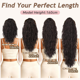 ORSUNCER fluffy faux-hair ponytail – blends with natural hair for a seamless look