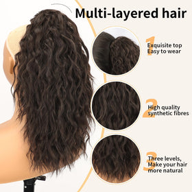 ORSUNCER 18in curly blend creates a seamless, natural-looking blend with your hair.