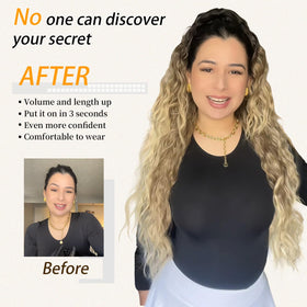 Colorful black-root to blonde-ombre ponytail for bold style by ORSUNCER.