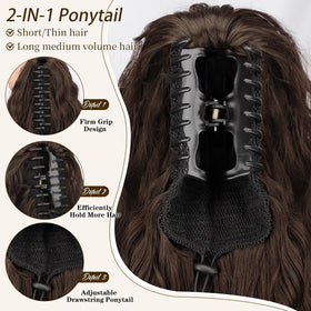 Wearing ORSUNCER ponytail extension creates a seamless, natural blend.