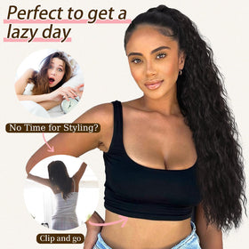 ORSUNCER ponytail packaging included indicates ready-to-wear presentation and gift-ready appeal.