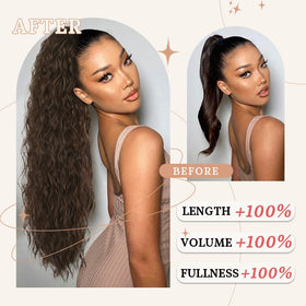 ORSUNCER soft synthetic fibers mimic natural curls for instant length