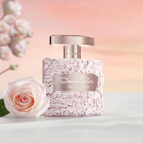 Vanity scene with Bella Rosa suggesting a refined romantic mood.