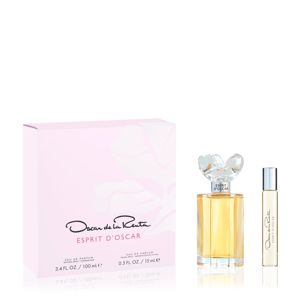 Oscar de la Renta Esprit d’Oscar bottle 34oz on display for daily elegance.