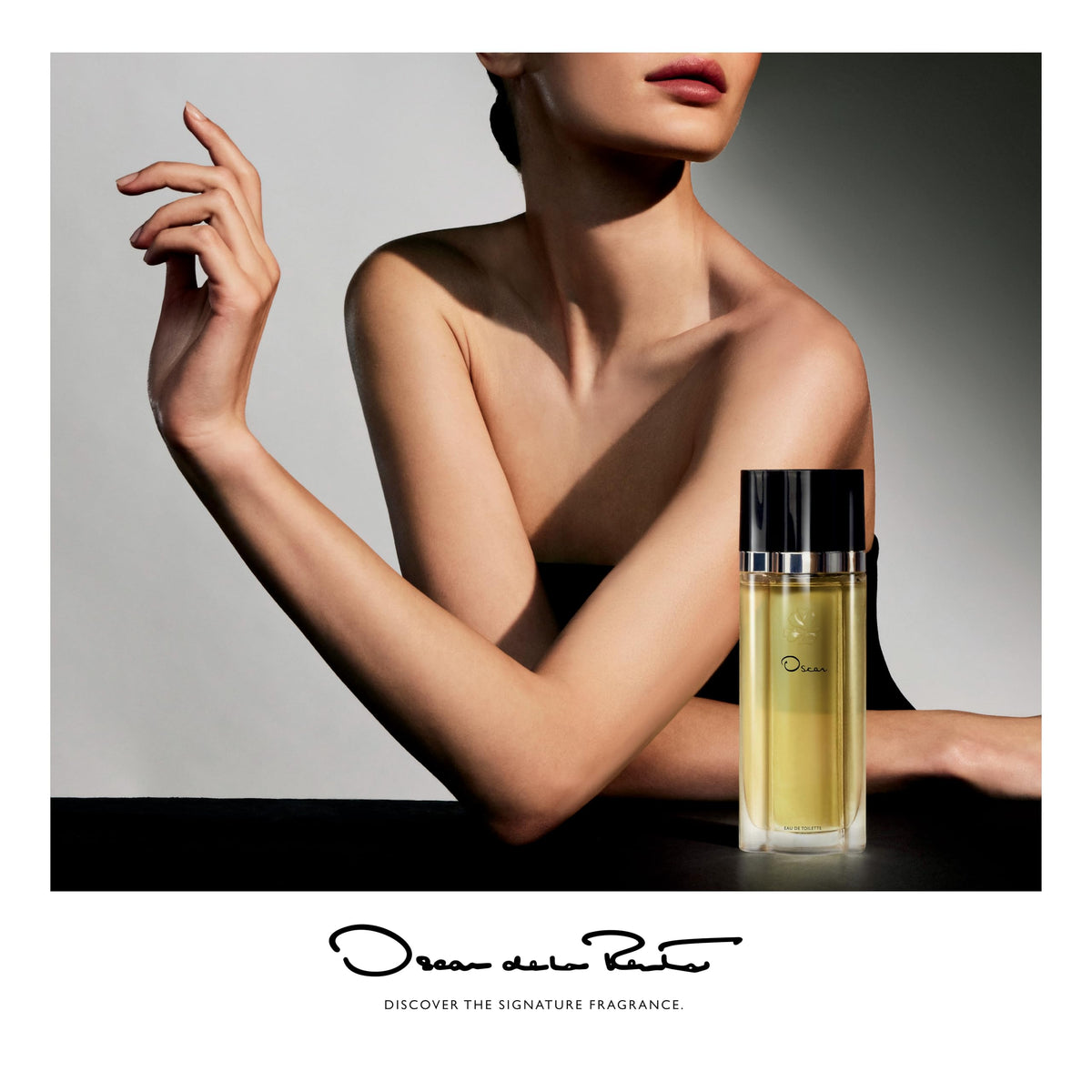 Oscar Signature body lotion 3.4 oz, moisturizes while leaving subtle fragrance.