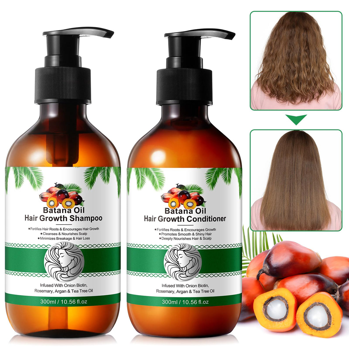 O.SECERT Hair care results image suggesting fuller, healthier look