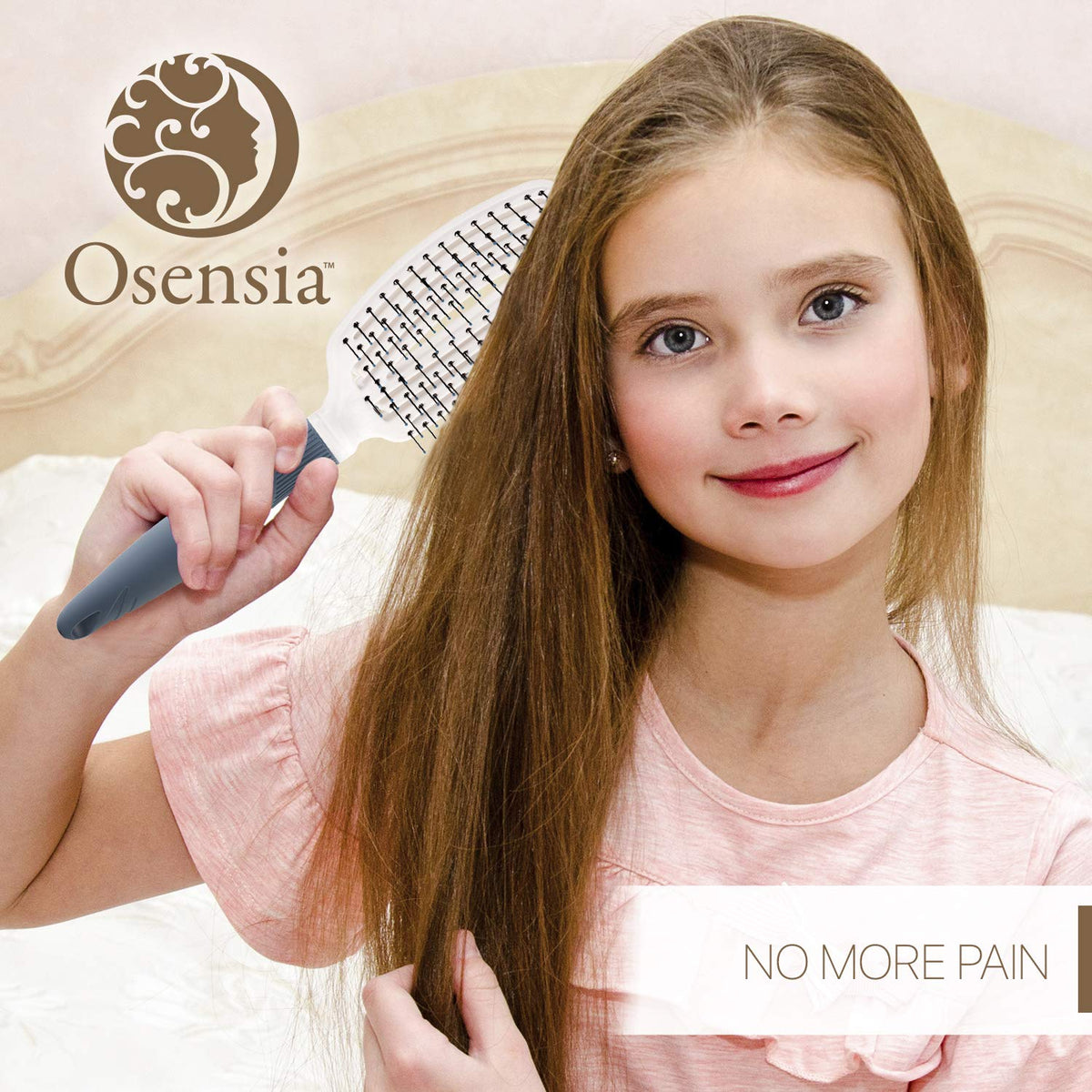 Osensia nylon bristle detail promotes even product distribution