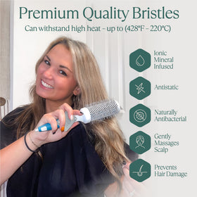 Osensia professional blow-drying brush 2 inch creates big waves and sleek finishes