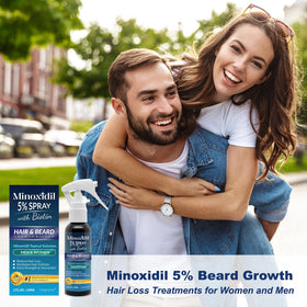 OSIMOON Minoxidil 5% bottle shown for beard application