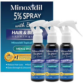 OSIMOON Minoxidil 5% bottle front view for hair regrowth support