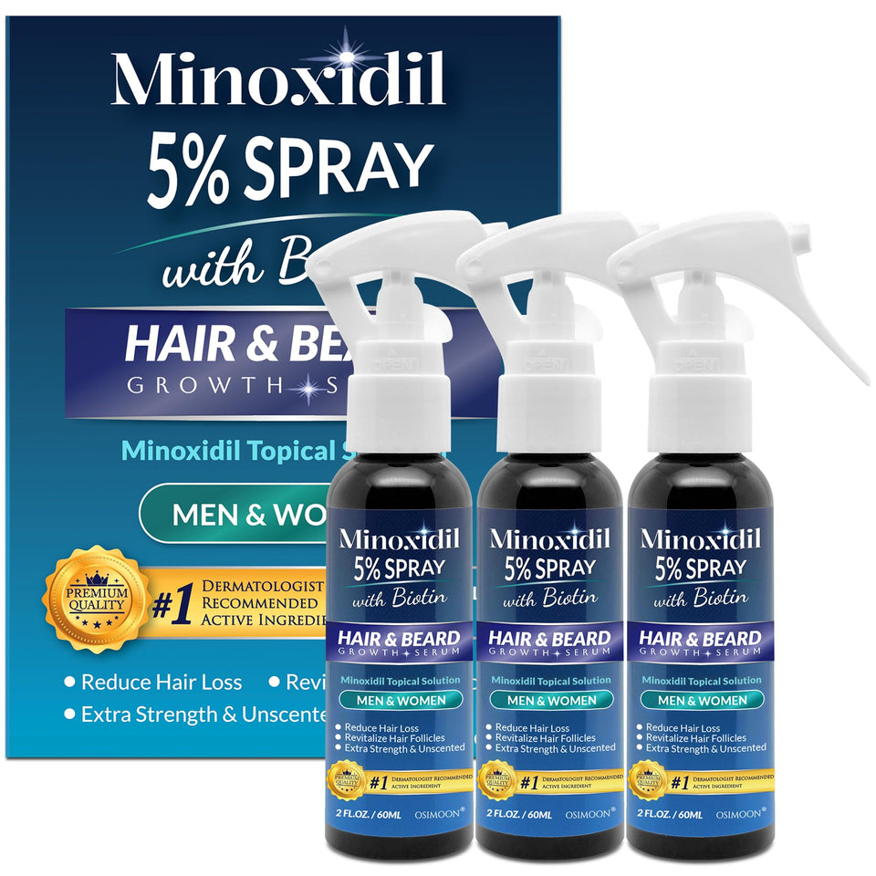 OSIMOON Minoxidil 5% bottle front view for hair regrowth support