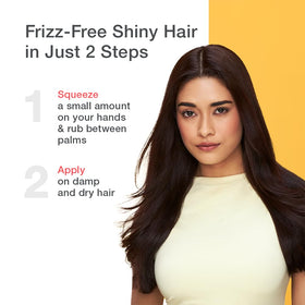OSiS+ Glow serum on hair delivering radiant shine