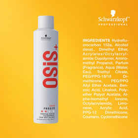 OSiS+ Freeze humidity protection maintains lasting style