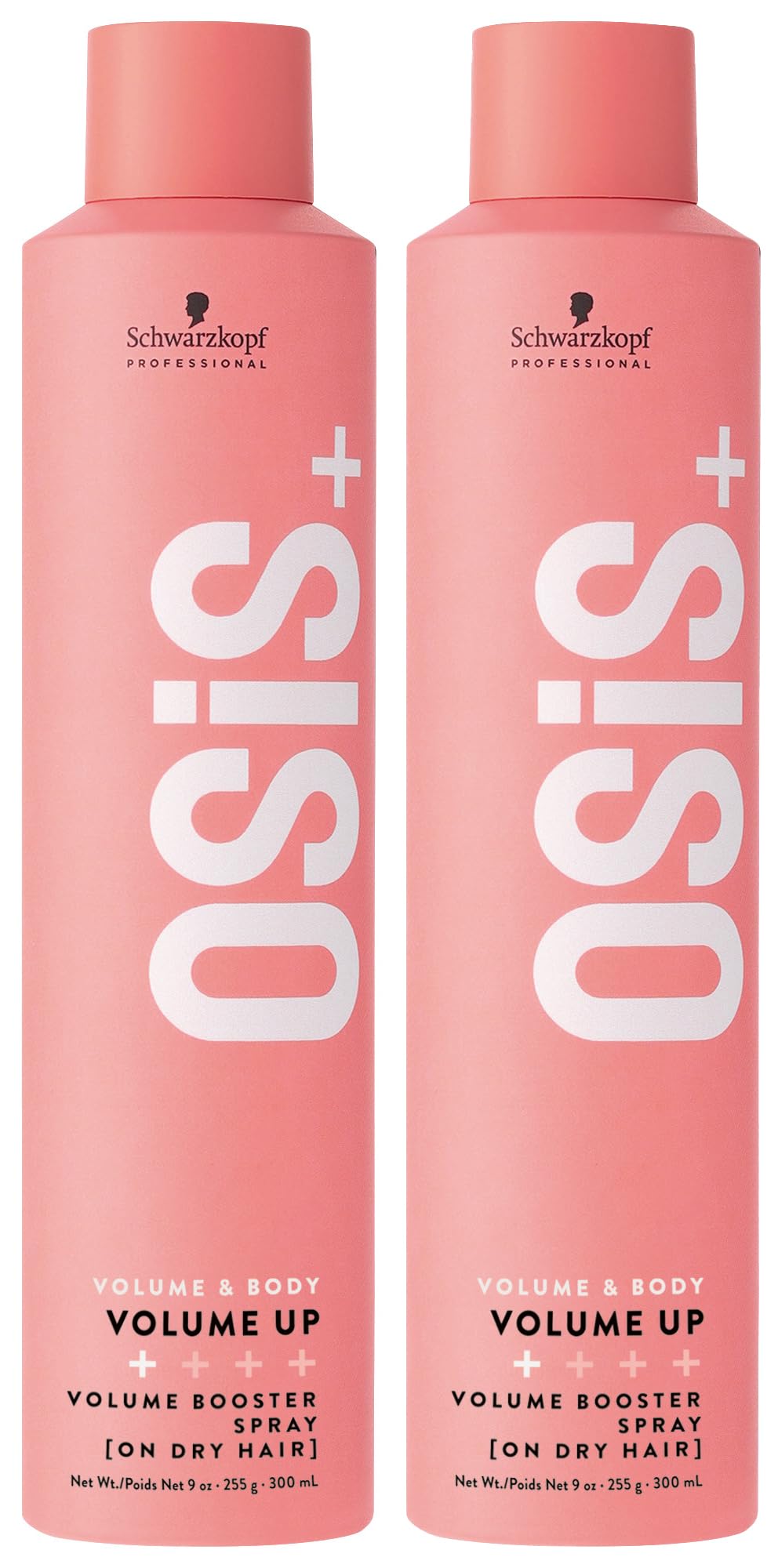 OSiS+ Volume Up bottle front view showing lightweight lift for natural movement
