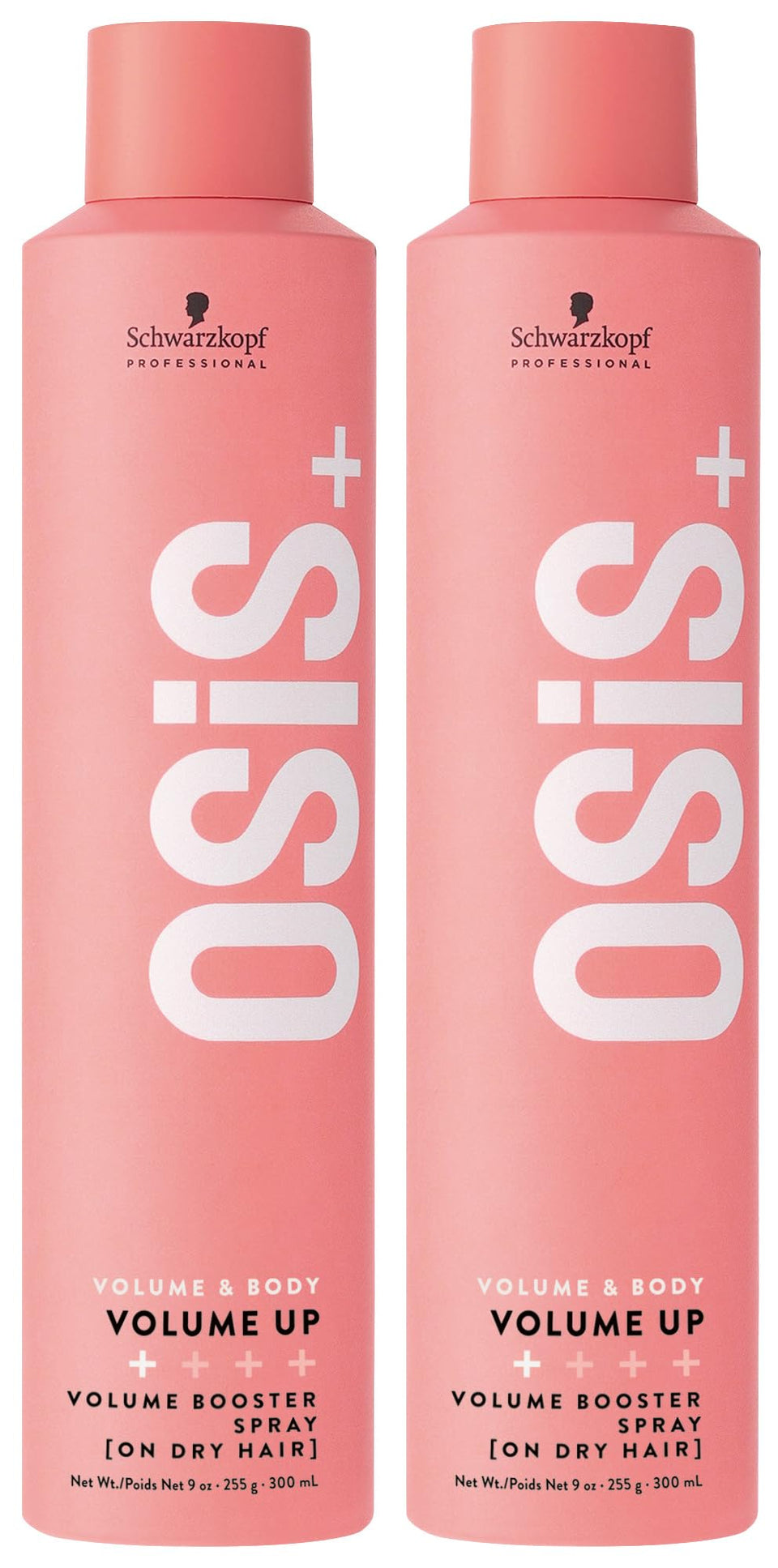 OSiS+ Volume Up bottle front view showing lightweight lift for natural movement