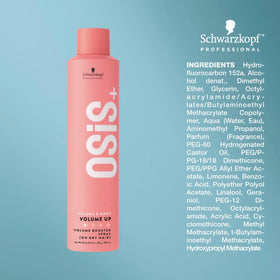 OSiS+ Volume Up root lift close-up shows added volume at the roots