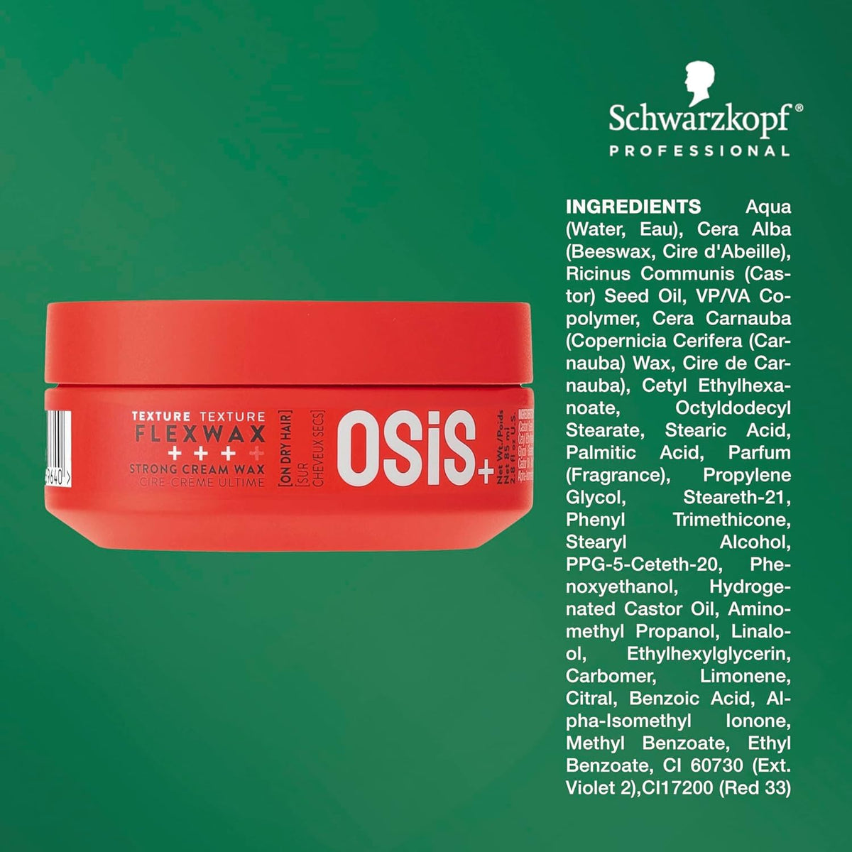 Applying Flexwax to dry hair demonstrates remoldable texture.