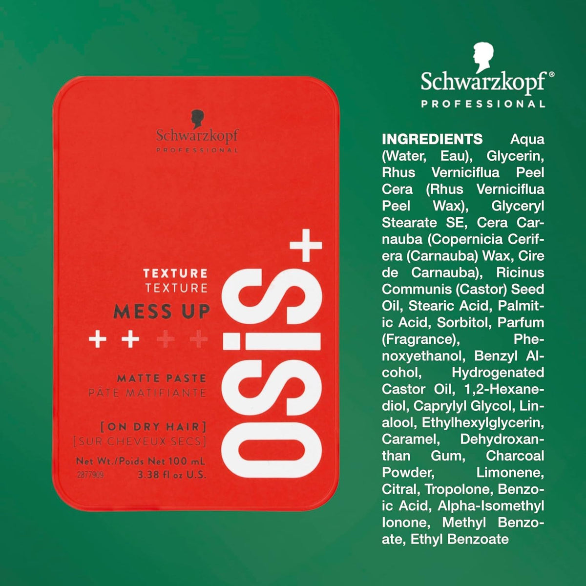 OSiS+ Mess Up offers moldable hold for flexible styling