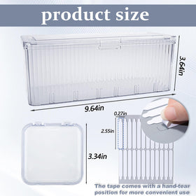 Oskrieel press-on nail storage box inner compartments with removable dividers for travel organization.