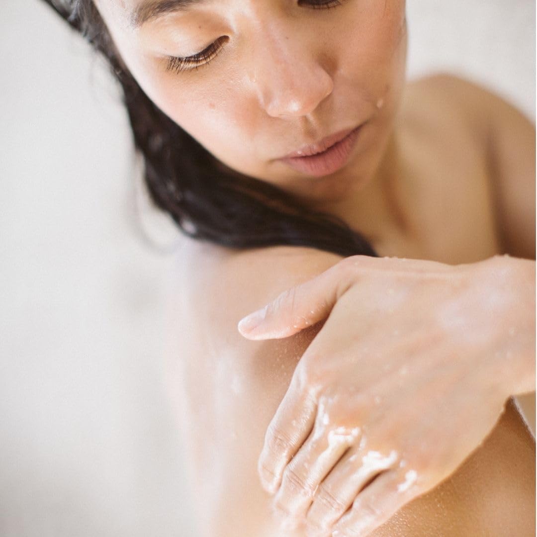 Osmia Naked Body Soap used for cradle cap care in babies.