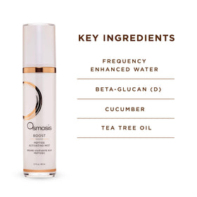 OSMOSIS Boost formula with hyaluronic acid and peptides for plump-looking skin.