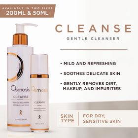 Closeup of gel texture from OSMOSIS Cleanse for hydration