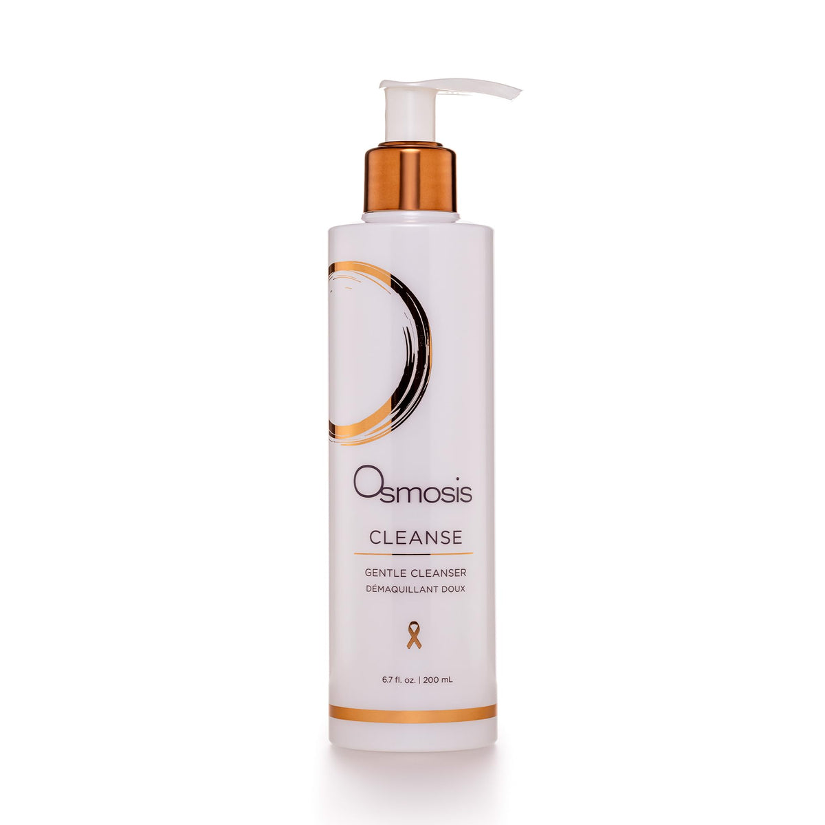 OSMOSIS Cleanse bottle showing gentle gel for dry, sensitive skin