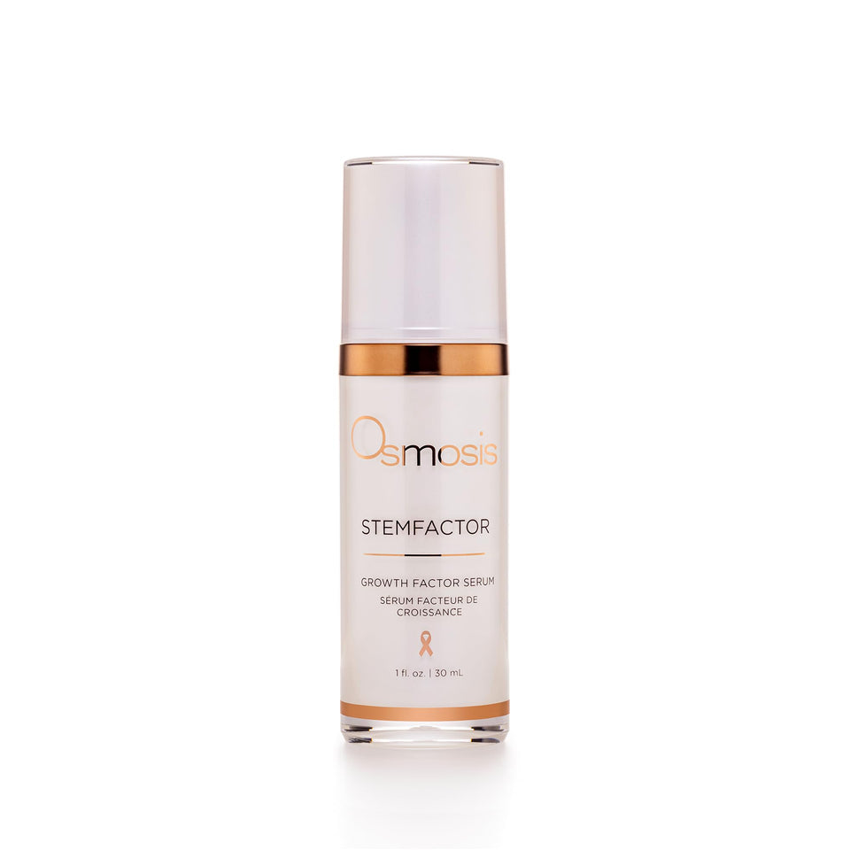 OSMOSIS StemFactor serum bottle for daily renewal on display