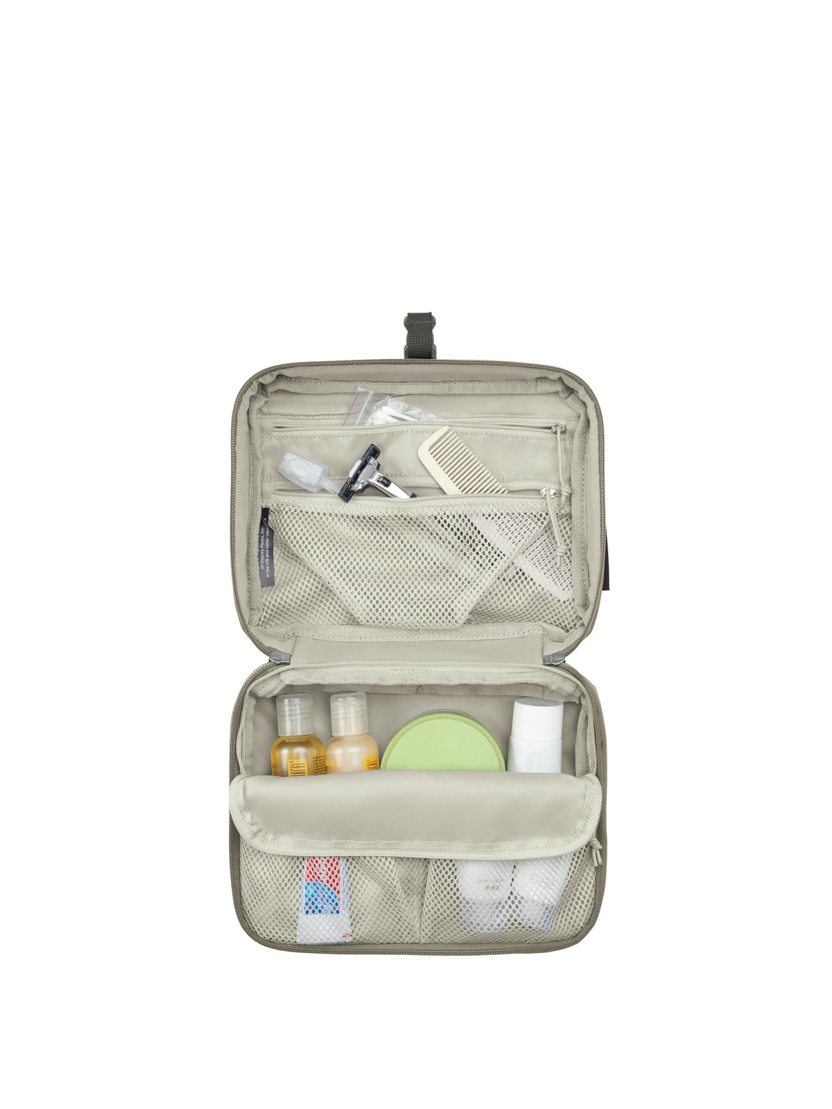Osprey Daylite Hanging Toiletry Kit tan concrete, lightweight 0.32 lb travel companion.