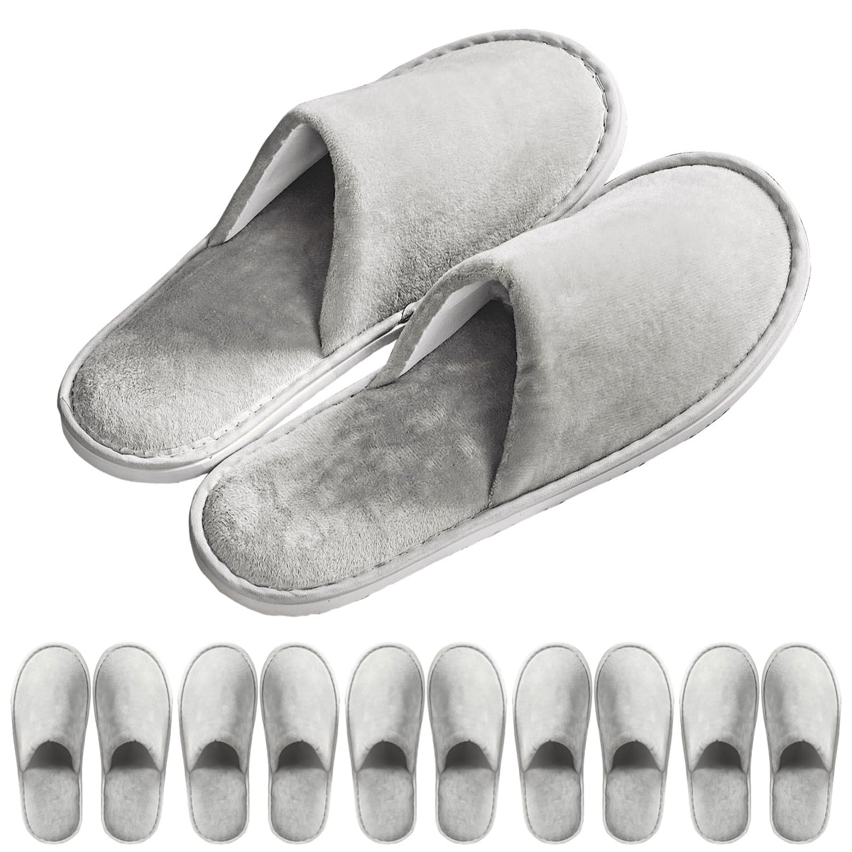 OSTADARRA spa slippers with crystal velvet texture for soft comfort