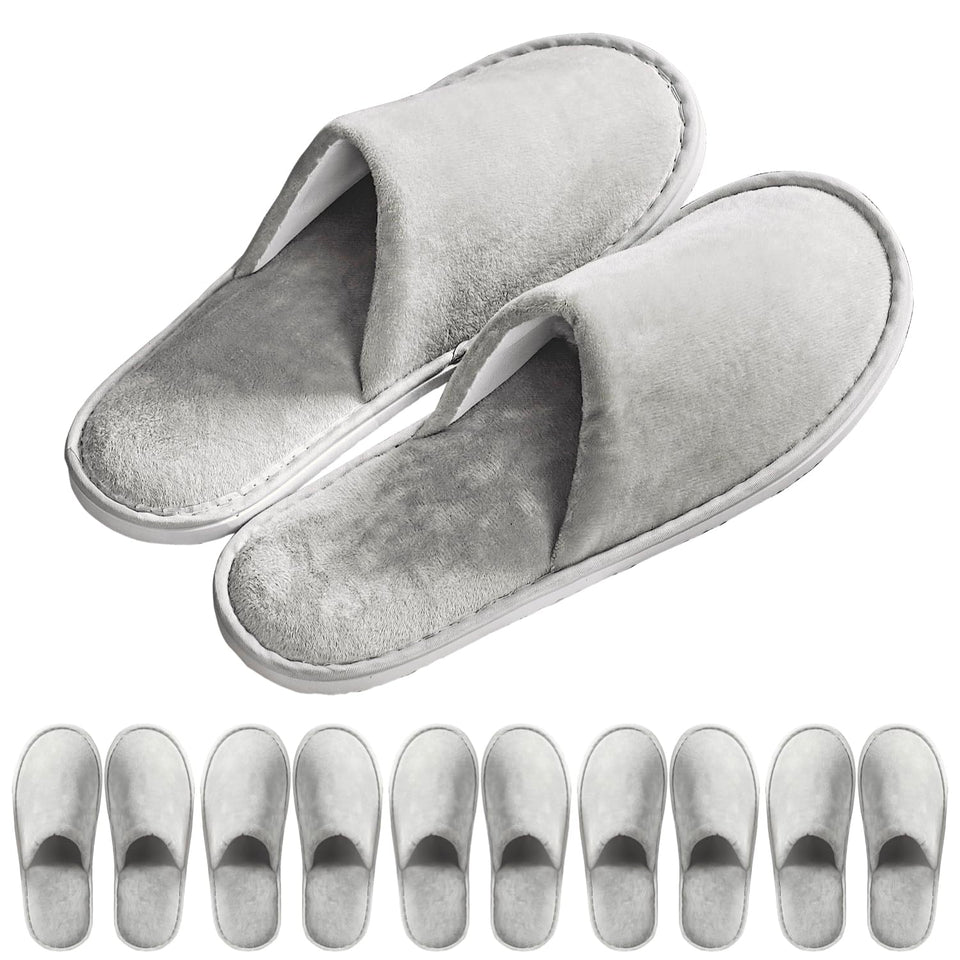 OSTADARRA spa slippers with crystal velvet texture for soft comfort