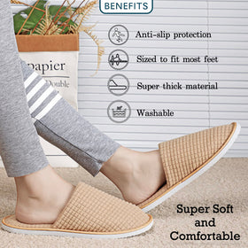 OSTADARRA spa slippers for home use, comfortable indoor wear.