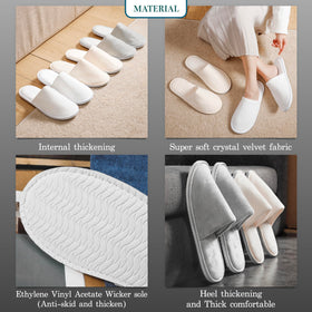 OSTADARRA hotel-use slippers offer soft comfort for hotel guests.