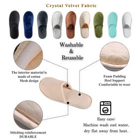 OSTADARRA spa slippers one-size-fits-all design for guests