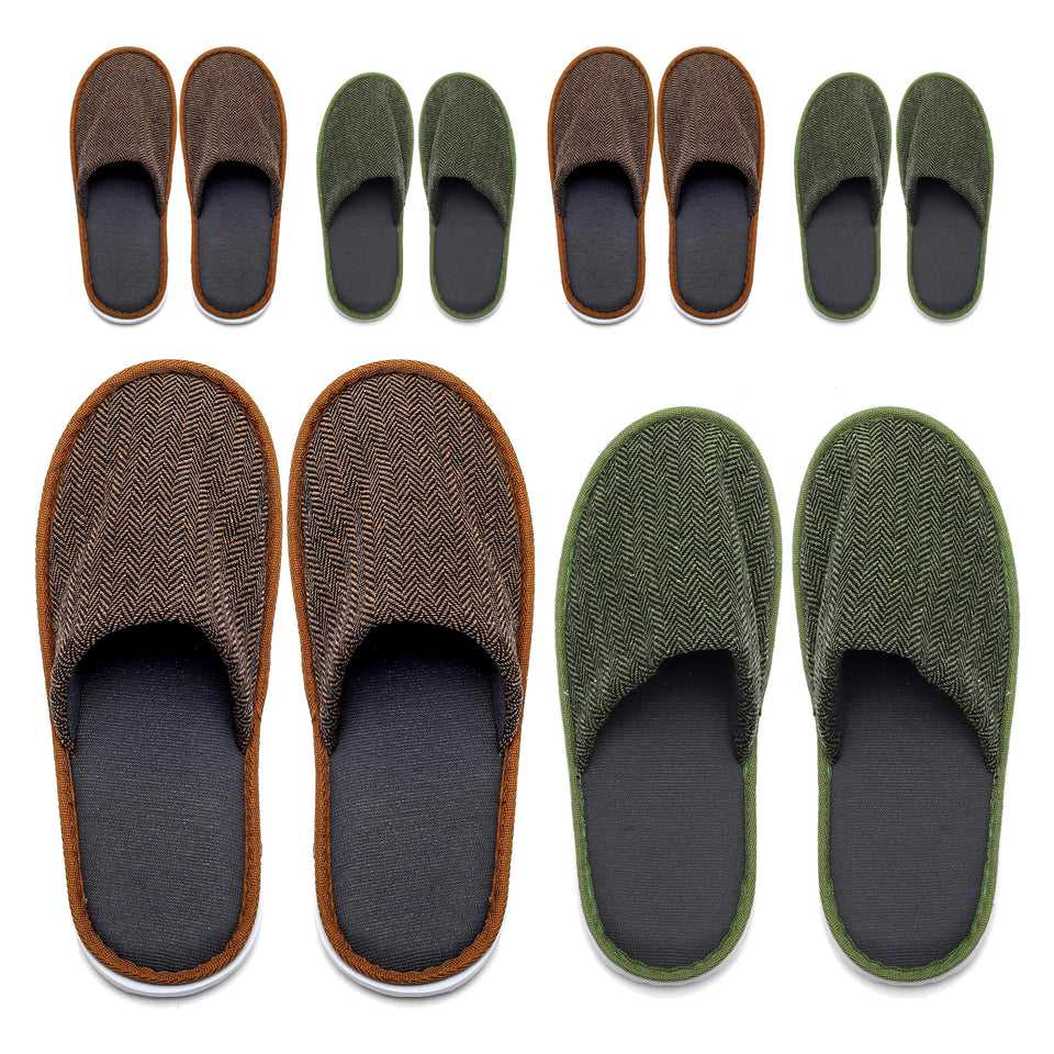 OSTADARRA spa slippers pack of 6 for guests, comfortable and disposable