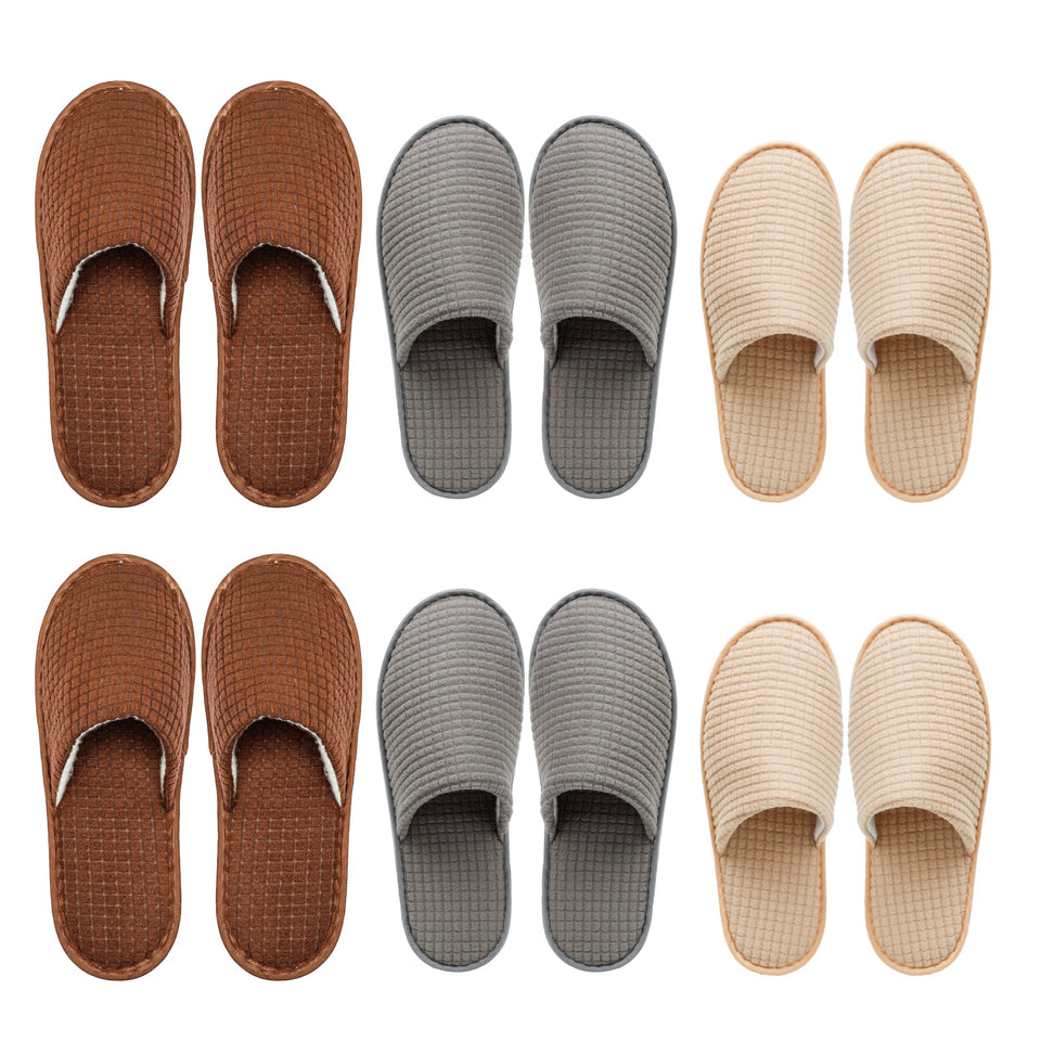 OSTADARRA spa slippers front view for guests, comfortable all-day wear