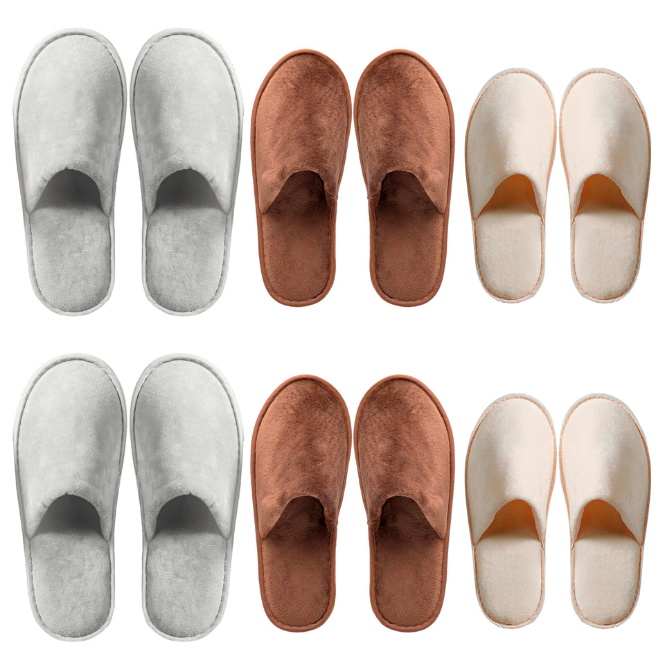 OSTADARRA spa slippers pack front view for hotel guests, soft and inviting.
