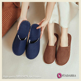 OSTADARRA spa slippers packaged for guests, ready for hotel use