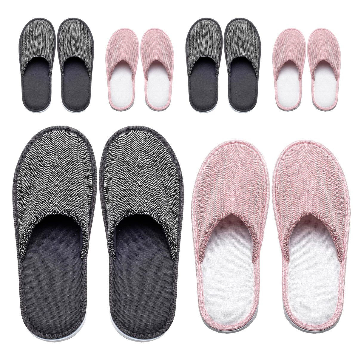 OSTADARRA spa slippers with individual packaging bag for convenient guest kits.