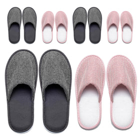 OSTADARRA spa slippers with individual packaging bag for convenient guest kits.