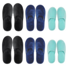 OSTADARRA spa slippers packaging for guests, keeps sets organized for travel
