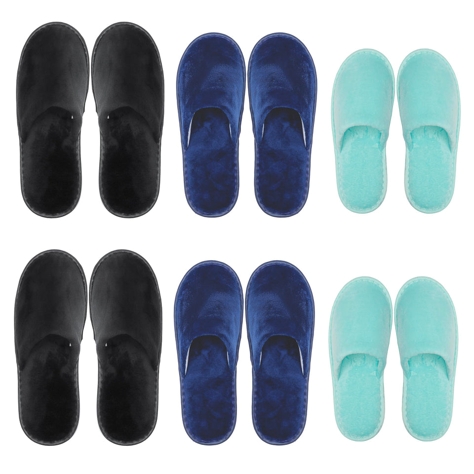 OSTADARRA spa slippers packaging for guests, keeps sets organized for travel