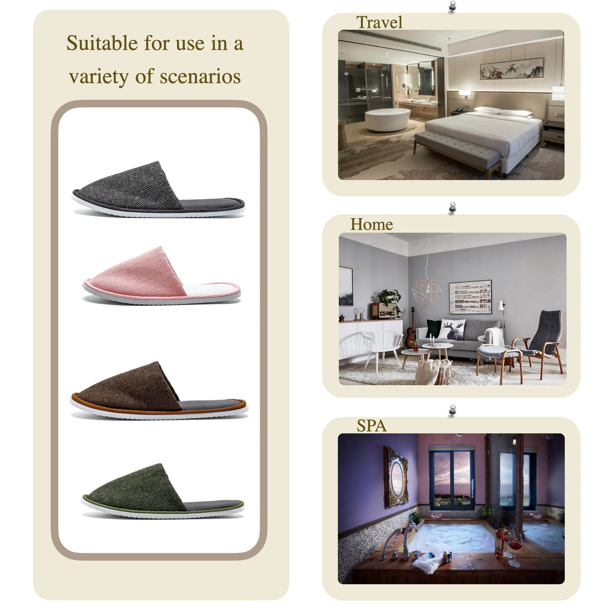 OSTADARRA travel-ready slippers pack neatly for stays.